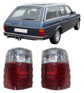 PAIR REAR TAIL LIGHT LAMPS Clear For Mercedes W123 Universal Touring 1976-1985 - Picture 1 of 6