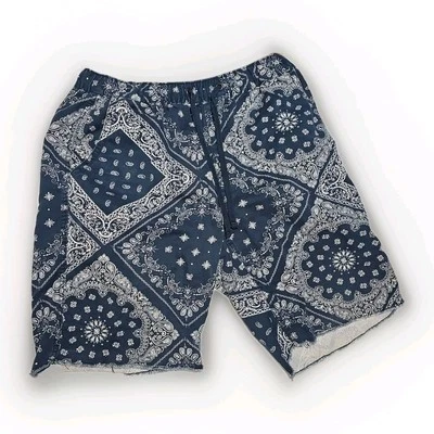 Arizona Jean Co Mens Bandana Print Shorts Blue Sz 34 - Image 1 of 3