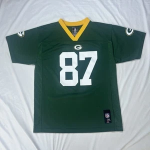 Green Bay Packers Jordy Nelson Jersey Youth XL Men’s Medium #87 NFL Green - Picture 1 of 12