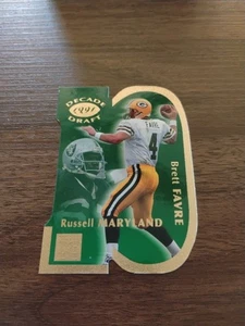 1998 Pro Line DC III BRETT FAVRE Decade Draft Die Cut Russell Maryland #DD3 HOF - Picture 1 of 2