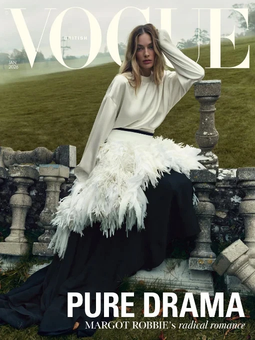 YOURCELEBRITYMAGAZINES BRITISH Vogue UK Magazine January 2026 - Margot Robbie