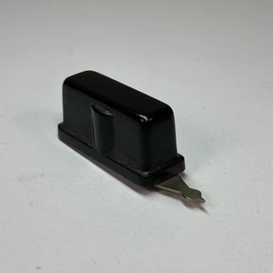 VTG Black Rectangular Fader Metal Tip Pointer Knob Guitar Amp w .37" Shaft QTY - Picture 1 of 9
