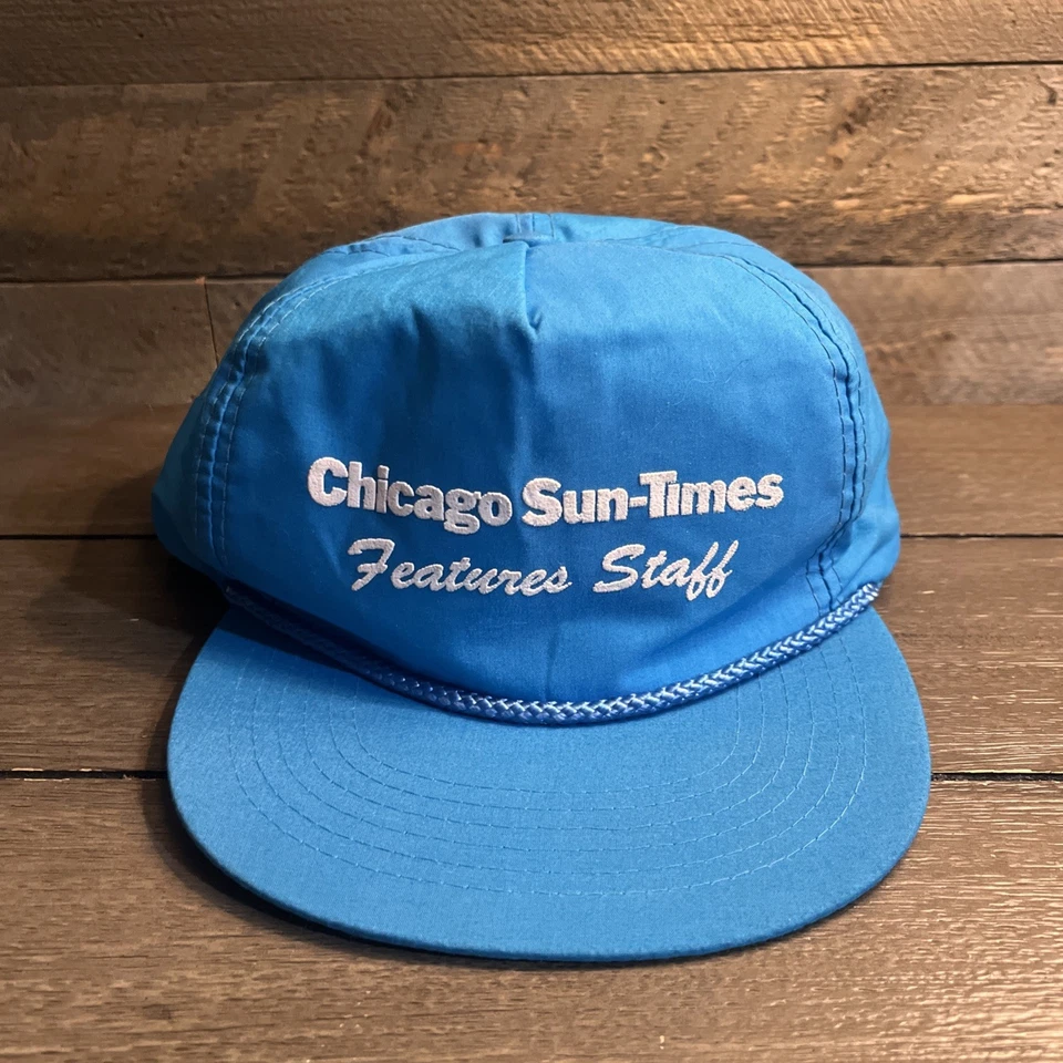 DE COLECCIÓN CHICAGO SUN TIMES Características Personal Periódico SOMBRERO Gorra Ajustable SnapBack Foto 1 de 4