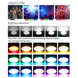 LED Light Bulbs RGB Light Cup 16 Color Changing 85-265V E14 Remote Control FI - Picture 1 of 8