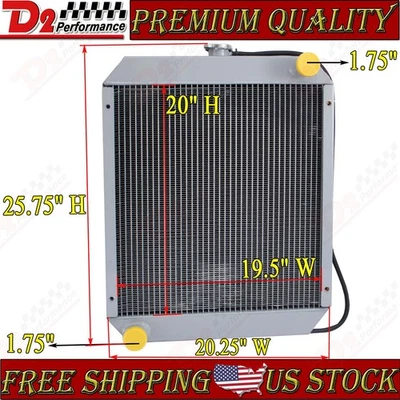 MG86534243 3 filas radiador PARA John Deere 8875 Ford L865 L885 LS180 LX865 LX885 Foto 1 de 4