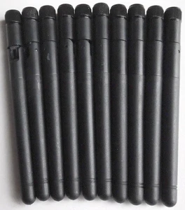 10-pak anteny RP-SMA do routera bezprzewodowego lub karty WiFi 2,4 GHz / 5 GHz (czarna) - Zdjęcie 1 z 2