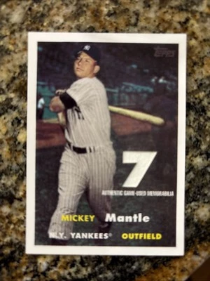 2007 Topps | Mickey Mantle | #MMR-57 |  Authentic Game Used Memorabilia 🔥| Mint - Image 1 of 2