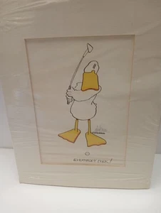 Vintage/Raro, HTF DuckTales Art di John Baron, golf, firmato - Foto 1 di 5