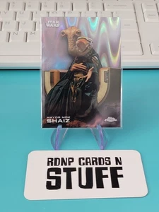2025 Topps Chrome Star Wars Mayor Mok Shaiz RayWave Refractor #134 A26 - Picture 1 of 2