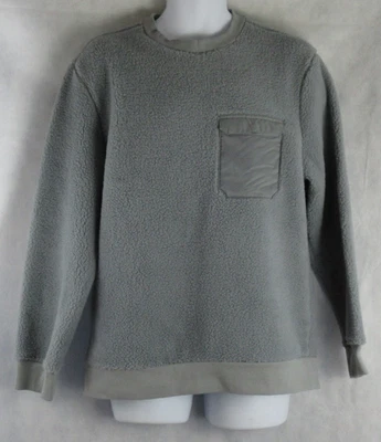 Sudadera polar de poliéster con bolsillo en el pecho Alfani para hombre, piedra gris, mediana Foto 1 de 4