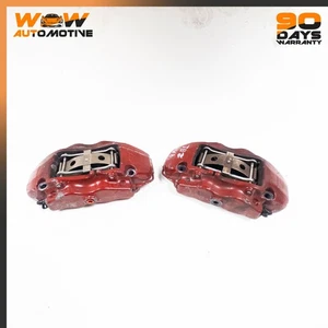 05-16 ASTON MARTIN V8 VANTAGE DB9 FRONT LEFT RIGHT PARKING BRAKE CALIPER RED OEM - Bild 1 von 22