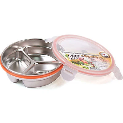Stainless Steel Kitchen Food Storage Airtight Container Side Dish Circle No2 - Image 1 of 4