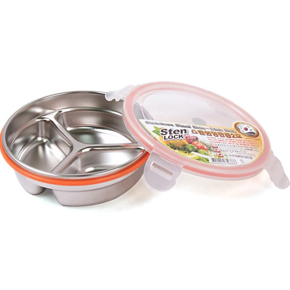Stainless Steel Kitchen Food Storage Airtight Container Side Dish Circle No2 - Image 1 of 4