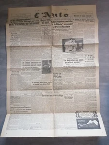 sympa ancien rare journaux / magazine l'auto sport 04/ 03/ 1943 ( l'équipe ) - Picture 1 of 1