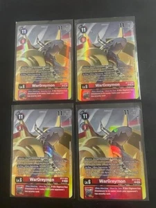 DIGIMON TCG 4x WARGREYMON BT17-015 Set PB19 PB-19 - ENG ENGLISH READY TO SHIP - Imagen 1 de 1