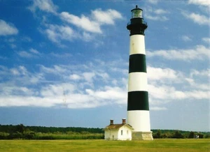 Postcard North Carolina Cape Hatteras Seashore Bodie Island Lighthouse MINT - Picture 1 of 1