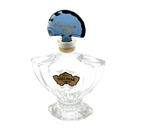 Vintage Guerlain Paris Shalimar Perfume Empty Bottle 1960's or 70's 1/2 OZ - Picture 1 of 4
