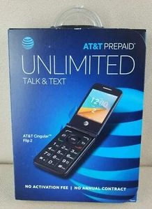 Alcate Cingular Flip 2 AT&T Prepaid Flip Phone (Network locked with AT&T) - Afbeelding 1 van 1