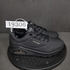Skechers Uno Stand on Air Shoes Womens Sz 7 Triple Black Trainers Sneakers