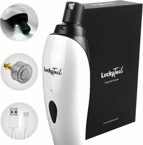 Luckytail Dog Nail Grinder Trimmer – Professional Quiet 2-Speed Rechargeable Ele - Picture 1 of 7