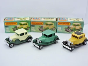 3 Diferentes Matchbox Superfast No.73 Modelo A Ford Todos Nuevo En Original L - Imagen 1 de 10