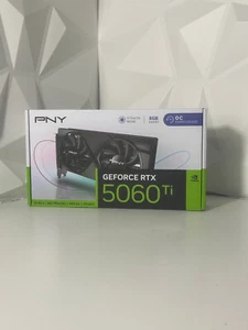 PNY NVIDIA GeForce RTX 5060 Ti 8GB Overclocked Dual Fan GPU Graphics Card DLSS 4 - Picture 1 of 4