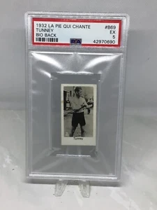 1932 La Pie Qui Chante Bio Back #B69 Gene Tunney PSA 5 (Total Pop 8, none higher - Picture 1 of 2