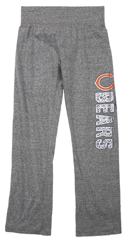 NFL Football Youth Girls Chicago Bears Fashion Lounge Pants, Heather Grey Cover