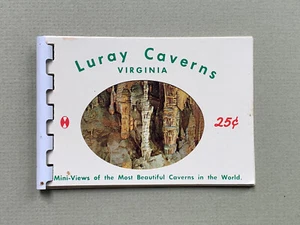 Cartolina d'epoca anni 60 Luray Caverns VA mini vedute foto libro souvenir Virginia - Foto 1 di 8