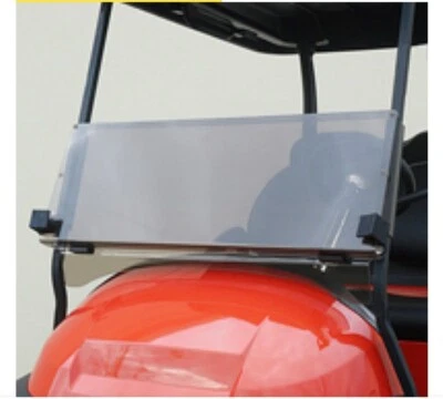PARABRISAS EXPRESS RESISTENTE A IMPACTOS TINTADO 2 PIEZAS E-Z-GO S4 CON PUNTAL 3/4" 96-13 Foto 1 de 3
