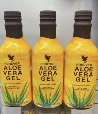 3X PIEZAS FOREVER LIVING ALOE VERA GEL STABILIZED (PACK OF 3)  FREE SHIP! - Image 1 of 3