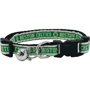 Pets First NBA Satin Cat Collar Breakaway Collar with Bell One Size Pet Collar - Picture 1 of 16