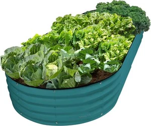 Galvanized Raised Garden Beds Outdoor // 8×4×1 ft Planter Raised Beds for - Picture 1 of 7