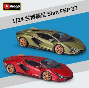 Bburago 1:24 Lamborghini Sian FKP37 Diecast Model Car New in Box - Picture 1 of 11