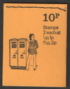 DN62 Oct 1973 Pillar boxes 10p Stitched Booklet - good condition UNMOUNTED MINT - Picture 1 of 1