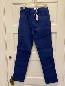 Mini Boden Boys - Size 14 Relaxed Slim Pull On Trousers Pants NWT Navy Blue - Picture 1 of 6