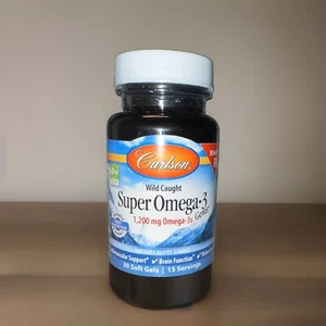 Carlson Wild Caught, Super Omega-3 Gems, 30 Soft Gels Exp 01/2028 - Picture 1 of 1