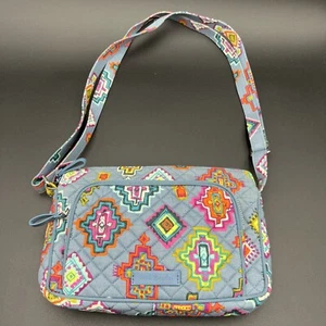 Vera Bradley Little Hipster Crossbody Painted / Geo Medallions Purse RDIF ~10x6" - Picture 1 of 15