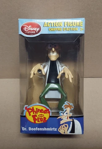 Disney Store Funko Phineas & Ferb Dr. Doofenshmirtz Figure New Cover