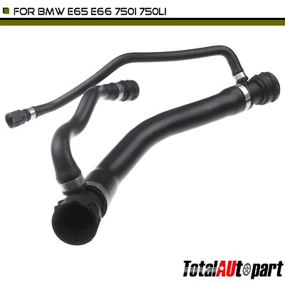 发动机散热器冷却液软管适用于宝马 750i E65 750Li E66 2006 - 2009 V8 4.8L 上部 — 第 1/4 张图片