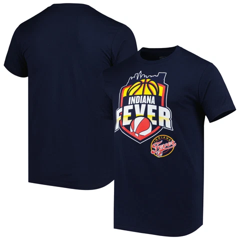 Unisex Stadium Essentials Navy Indiana Fever Crest T-Shirt Cover