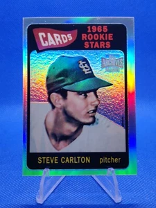 🔵 2001 Topps Archives Reserve STEVE CARLTON Chrome Refractor #477 - Picture 1 of 2