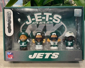 New York JETS Mattel Fisher Price NFL Little People 4 figuras coleccionables nuevo en caja - Imagen 1 de 1