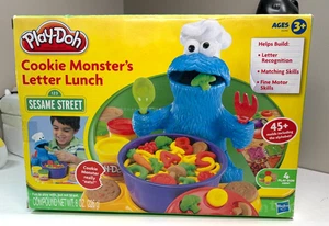 New 2010 Hasbro Play-Doh Sesame Street Cookie Monster Letter Lunch Learning Toy - Picture 1 of 6