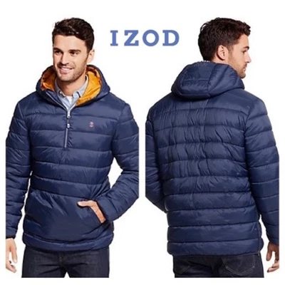 Izod Men's XXL Winter Water-Resistant Puffer Pullover Jacket - Image 1 of 4