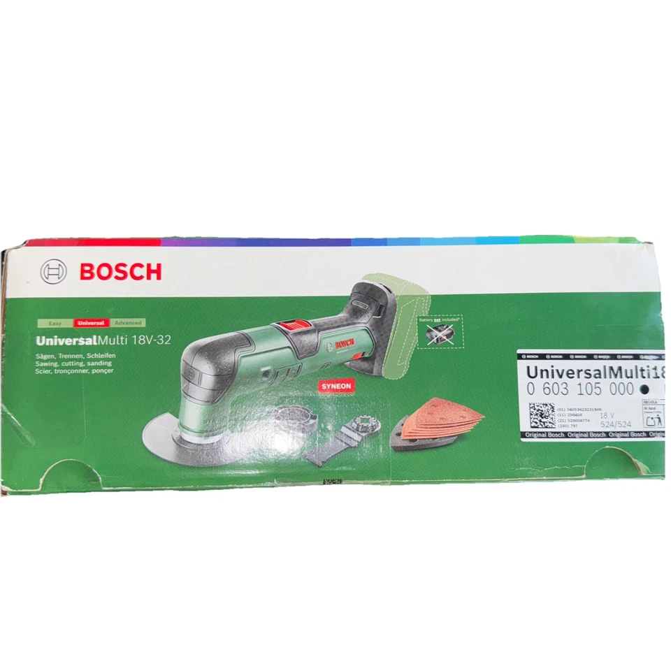 Bosch UNIVERSALMULTI 18V-32 P4A 18v Cordless Oscillating Multi Tool No Batteries - Image 1 of 1