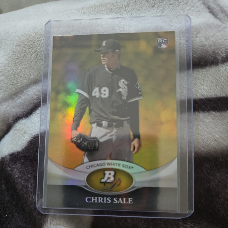 2011 Bowman Platinum Chris Sale Gold Foil Rookie RC #35 White Sox - Image 1 of 2