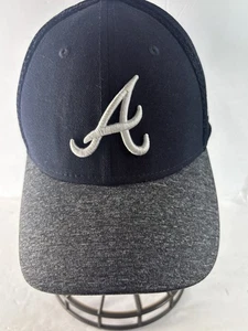 MLB Atlanta Braves 'New Era 47 Clean up Mesh Hat Navy S/M - Picture 1 of 7
