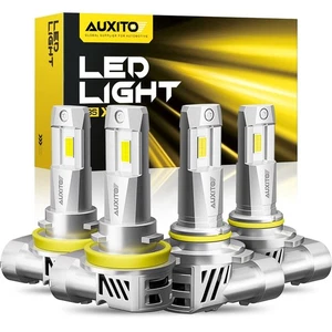 AUXITO Combo 9005+H11 LED Headlight Kit Fog light Bulb High Low Beam 6500K White - Picture 1 of 13