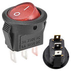 Kippschalter Wippschalter Switch Rund LED Rot EIN / AUS 3 PIN AC 250V / 6A 15mm